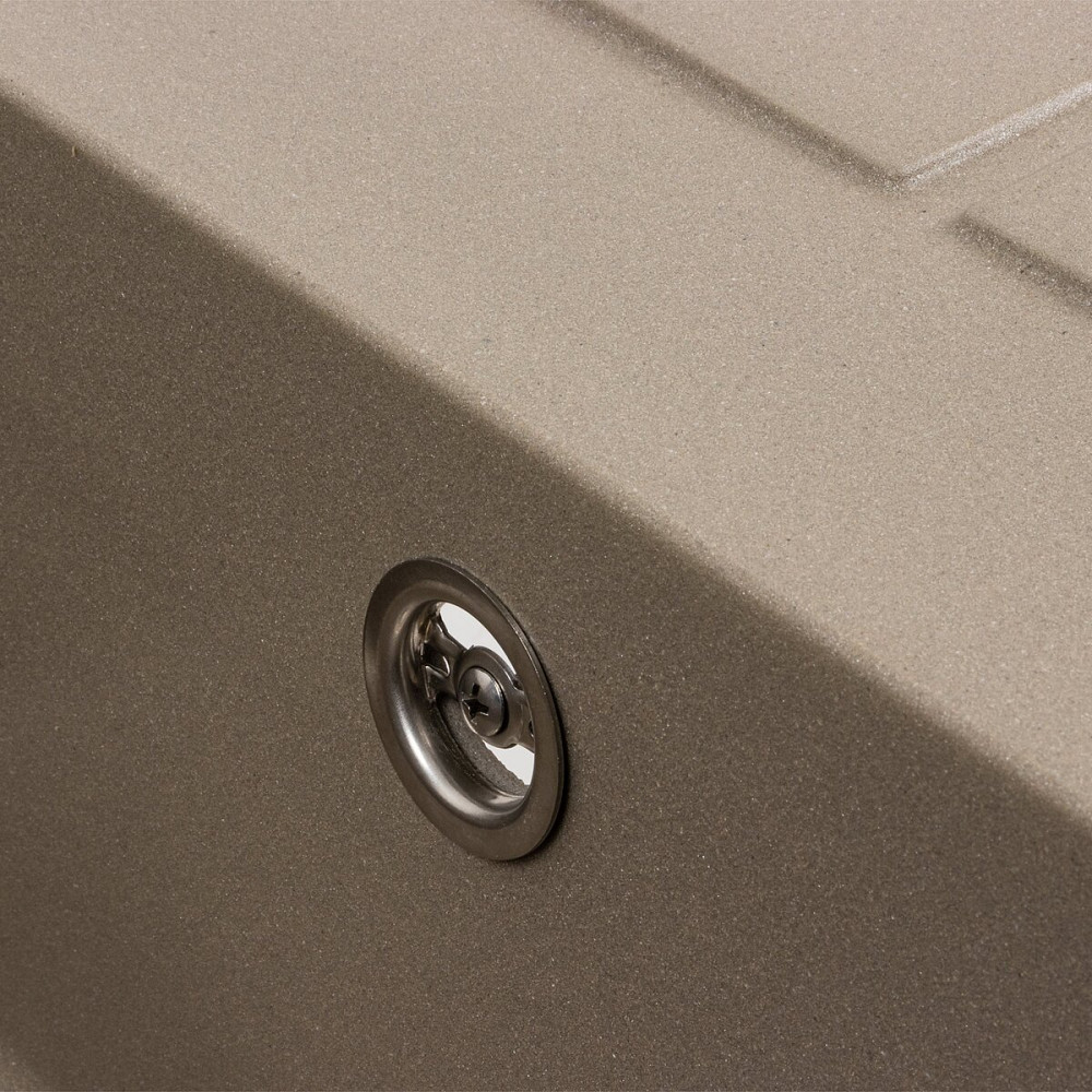 VALESO Гранітна мийка для кухні VALESO LOTOS 6550 матова Титан Киев - изображение 5