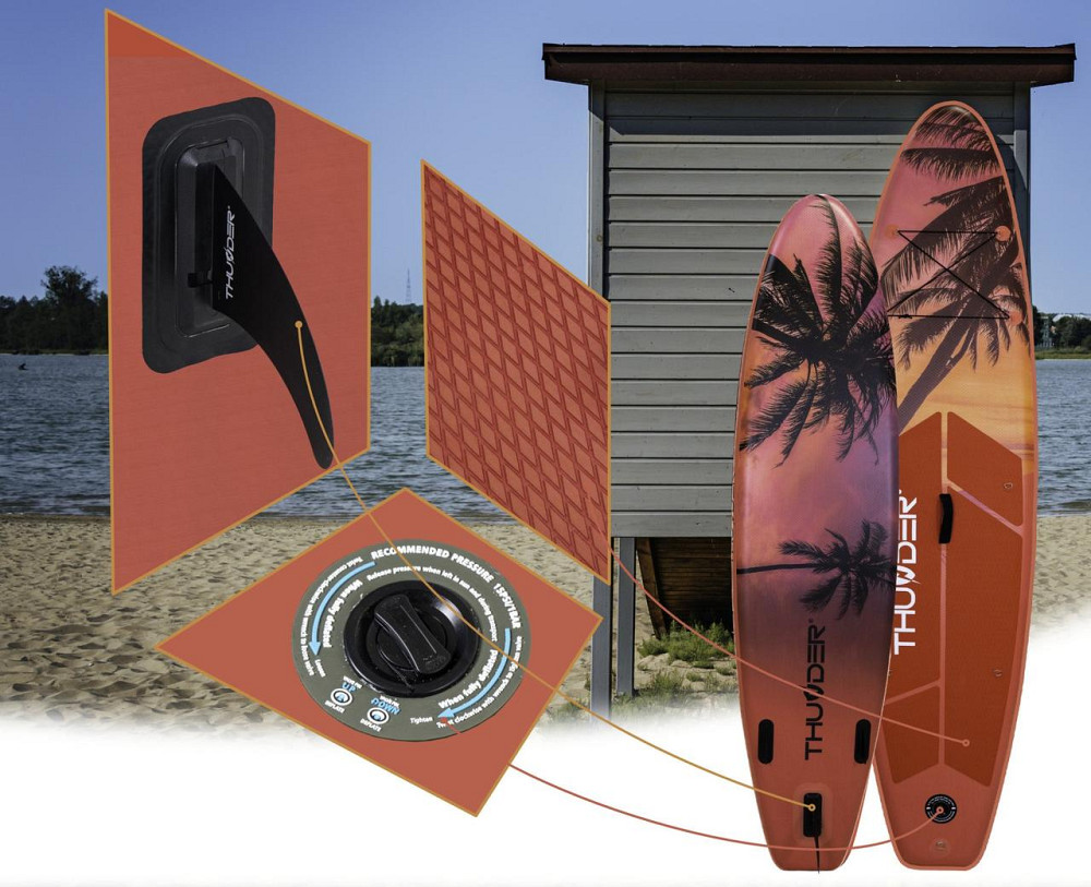 Надувна SUP дошка (Сапборд) THUNDER COAST ISLE 320 Київ - фото 9