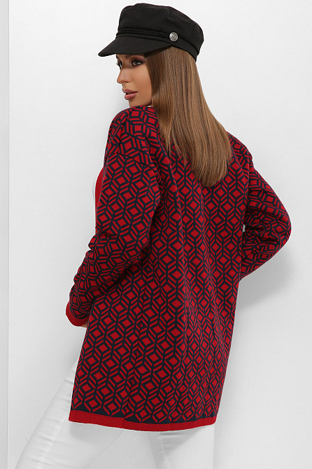 Кардиган женский вязаный.194 красный Киев - изображение 2