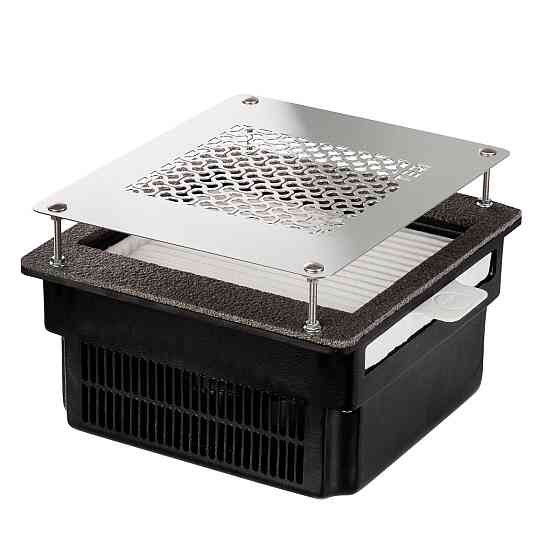 Встраиваемая маникюрная вытяжка Teri 800 черная (решетка металлик) Киев