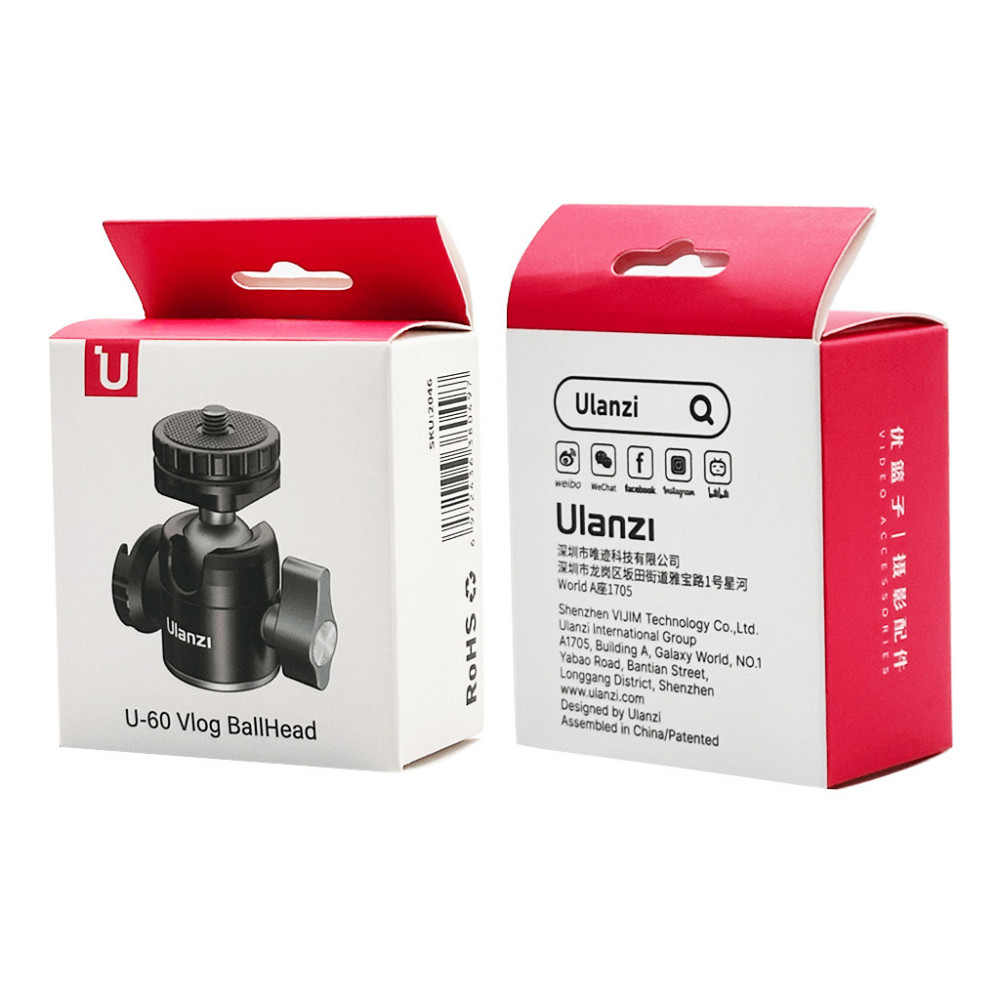 Адаптер кронштейн Ulanzi Dual Cold Shoe Ballhead (UV-2046 U60) Одеса - фото 2