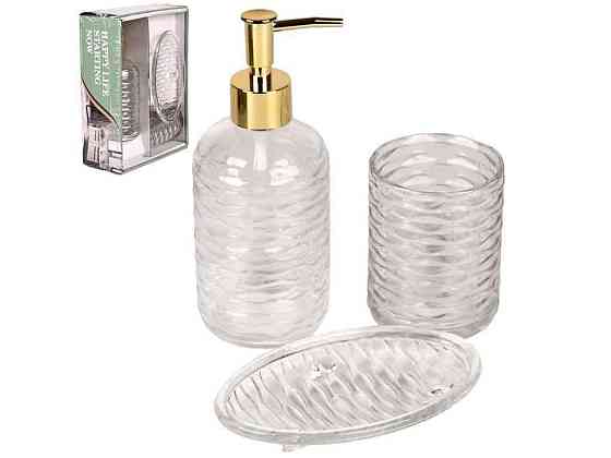 Набор для ванной Transparent 3пр/наб 24*18.5*8см R99039 ТМ STENSON Киев