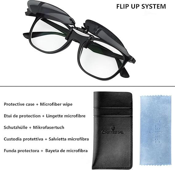 Сонцезахисна поляризаційна накладка кліпса UV400 на окуляри CREYESTAL Луцьк - фото 3