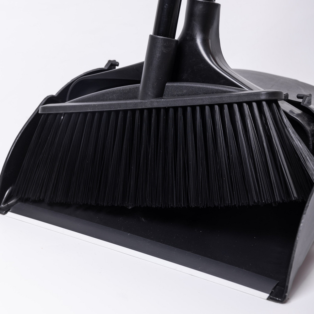 Yiwu Набір віник і совок на довгій ручці для підлоги 32×29×95 (см) Чорний HP-45-2 Коломия - фото 4