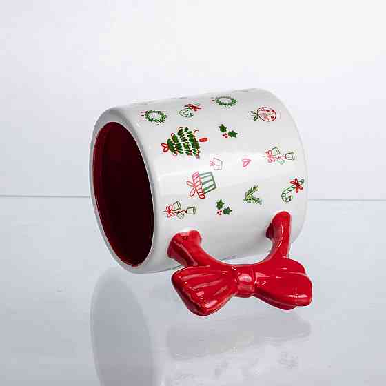 Yiwu Новорічна порцелянова чашка для чаю та кави 400 (мл) Merry Christmas CR-1-18 Коломия