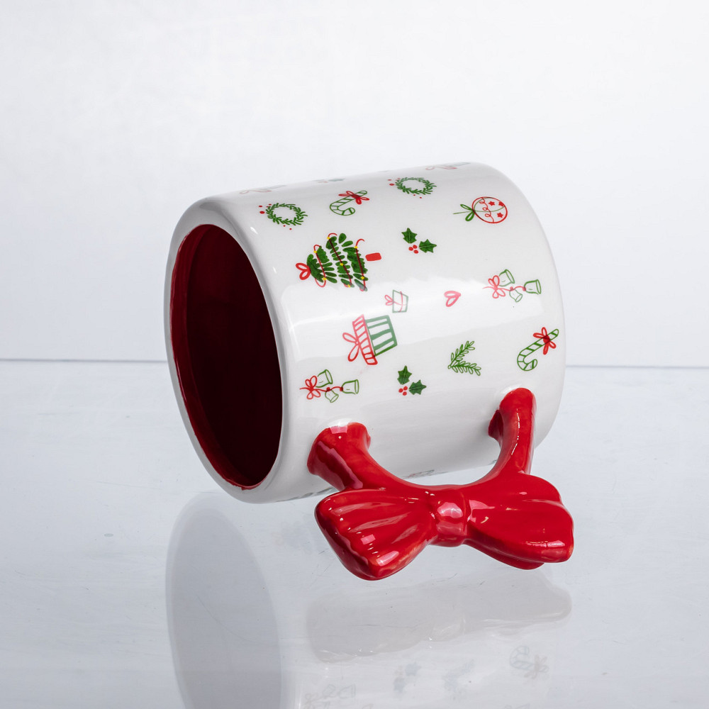 Yiwu Новорічна порцелянова чашка для чаю та кави 400 (мл) Merry Christmas CR-1-18 Коломыя - изображение 2