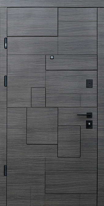 Входные металлические двери Страж Пирамис 950х2040 мм венге/белая эмаль Правые Киев - изображение 1