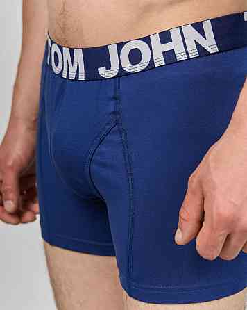 Труси-шорти чоловічі однотонні — Tom John — Сині та Сірі 2020 XXL, Синій Київ