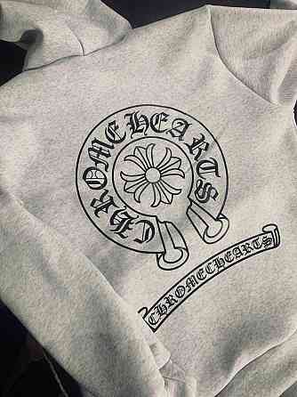 Женская стильная оверсайз худи  тринитка на флисе Меланж Одесса