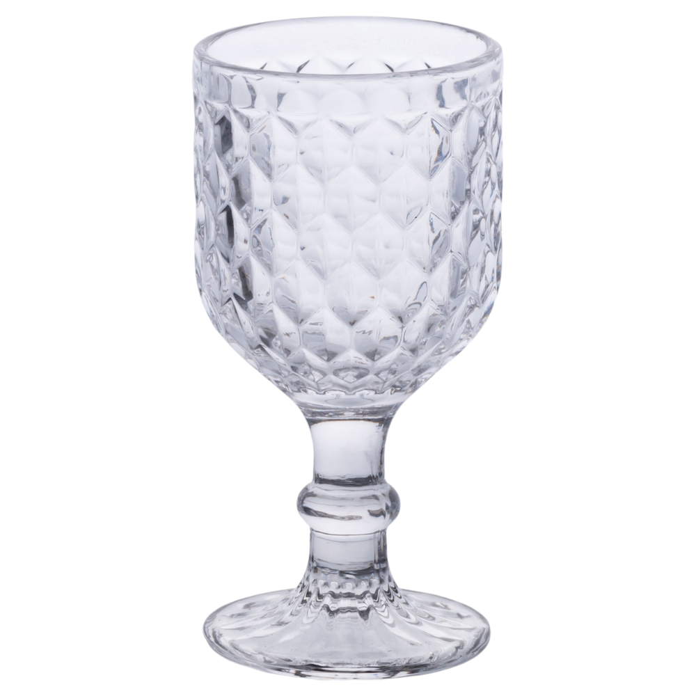 Yiwu Набір келихів для вина 6 шт по 220 мл на низькій ніжці Прозорий HP-19-104 Київ - фото 3