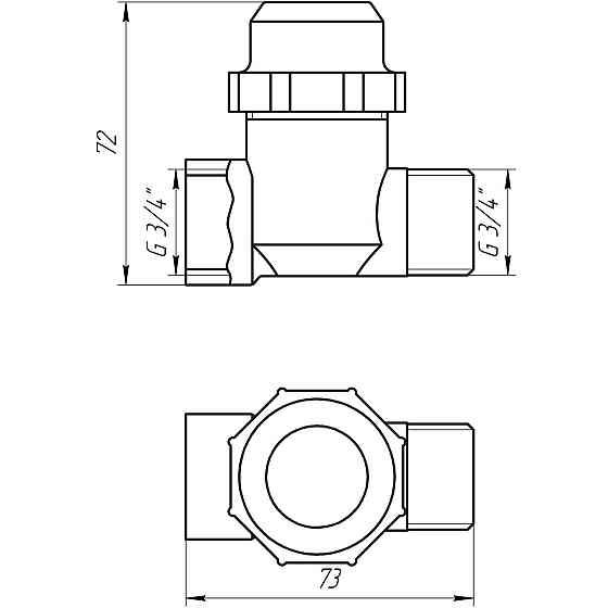 Фильтр грубой очистки SOLOMON 3/4″ НВ никель с отстойником (8015) TD1053 Киев