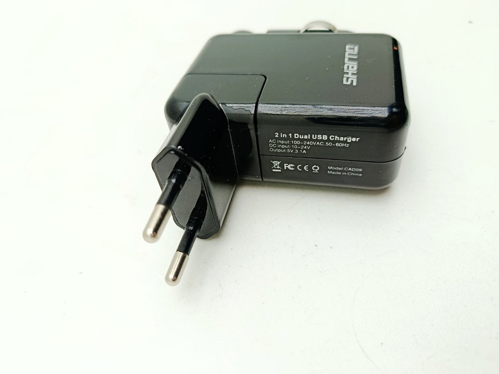 Адаптер живлення від розетки та в прикурювач 2 в 1 Sharno (товар вживаний) Луцк - изображение 3