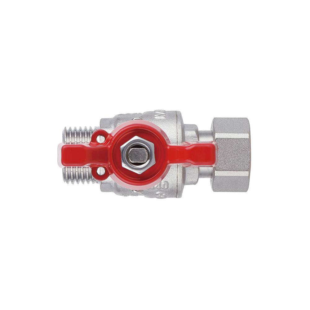 Кран кульовий із накидною гайкою Thermo Alliance Forte 1/2" ВЗ для води прямий SF261W15 Київ - фото 8