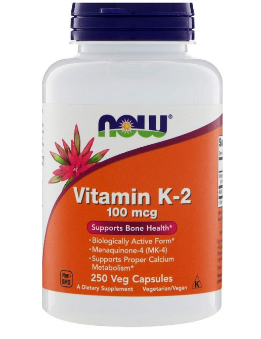 Витамин K2 (Vitamin K2), Now Foods, 100 мкг 100 капсул Киев - изображение 3