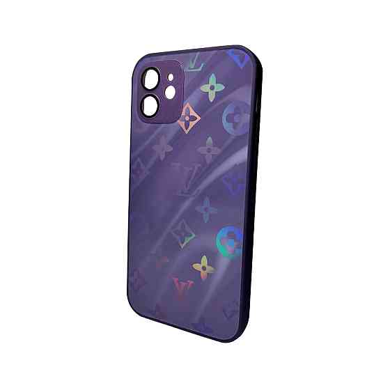 Чохол для смартфона AG Glass Gradient LV Frame for Apple iPhone 14 Deep Purple Киев