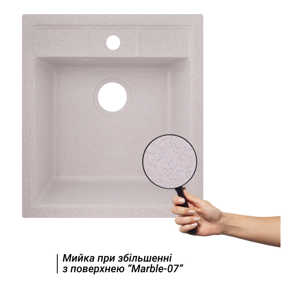 Кухонная мойка Lidz 460х515/200 MAR-07 (LIDZMAR07460515200) Киев - изображение 3