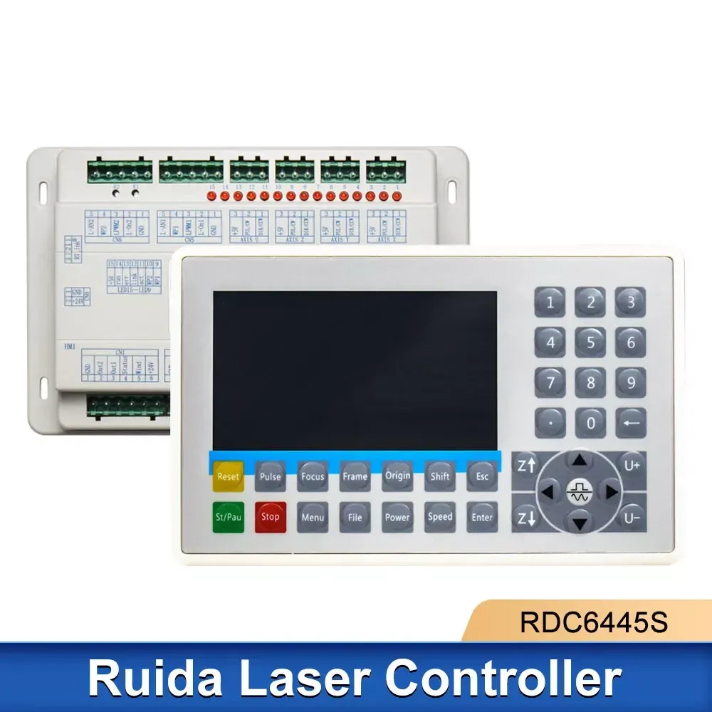 Контроллер Ruida RDC6445S для CO2 лазерного станка — система управления 4 оси, USB, LAN, дисплей 5
