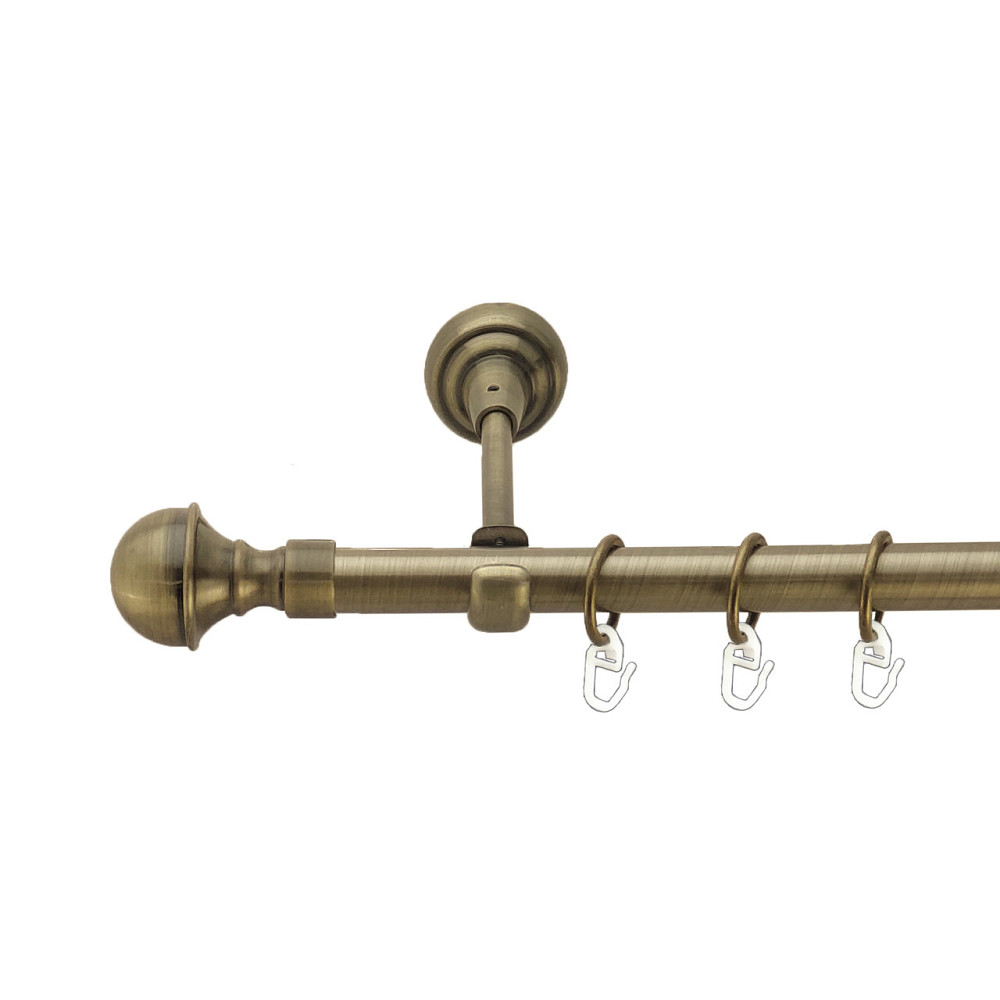 Карниз Orvit Бостон металевий однорядний відкритий Антик 19 мм 300 см (3993853) Львів - фото 1