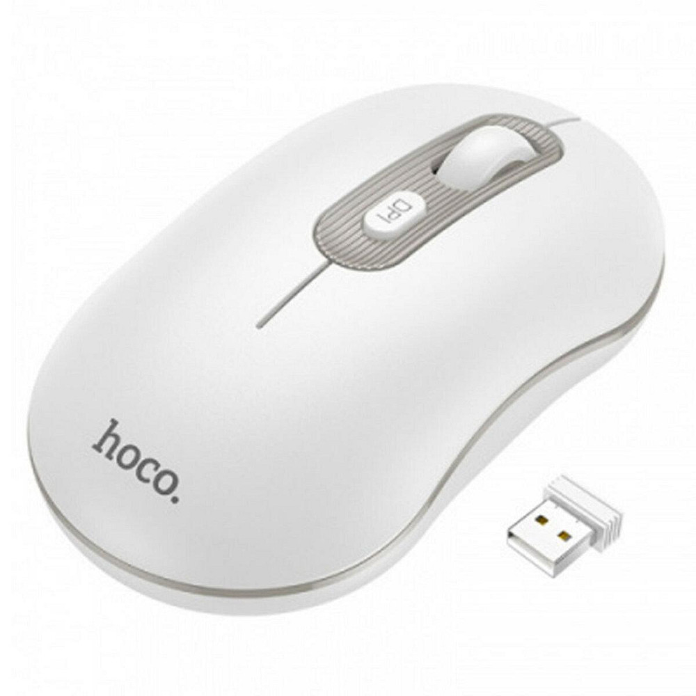 Мышь беспроводная Hoco GM21 Platinum 2.4G business mouse, цвет белый Gray 6931474790958 Одесса - изображение 1