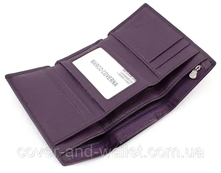 Невеликий жіночий гаманець фіолетового кольору на магнітах Marco Coverna MC 1418 Київ - фото 4