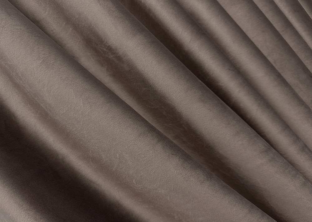 Комплект штор на люверсах VR-Textil Оксамит № 1655ш Какао 150х280 см 2 шт (37-0227) Киев - изображение 7