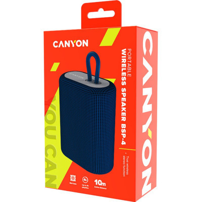 Акустична система Canyon BSP-4 Bluetooth Blue (CNE-CBTSP4BL) Вінниця - фото 4