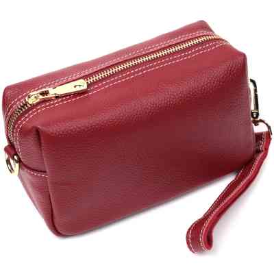 Сумка Vintage Жіноча з двома ременями з натуральної шкіри Бордова (22274) Вінниця