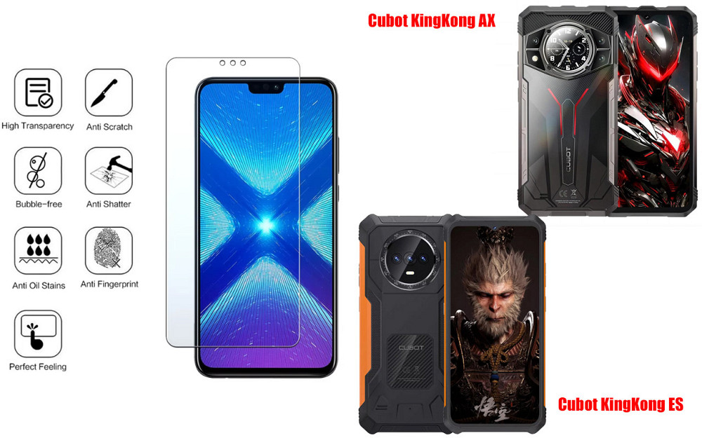 Защитное стекло NeoGlass для Cubot KingKong AX, KingKong ES – ультрапрозрачное и устойчивое Киев - изображение 4
