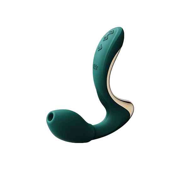 Вібратор-пульсатор з вакуумною насадкою Zalo – Talis G-Spot PulseWave Vibrator Turquoise Green Sex Aura Київ