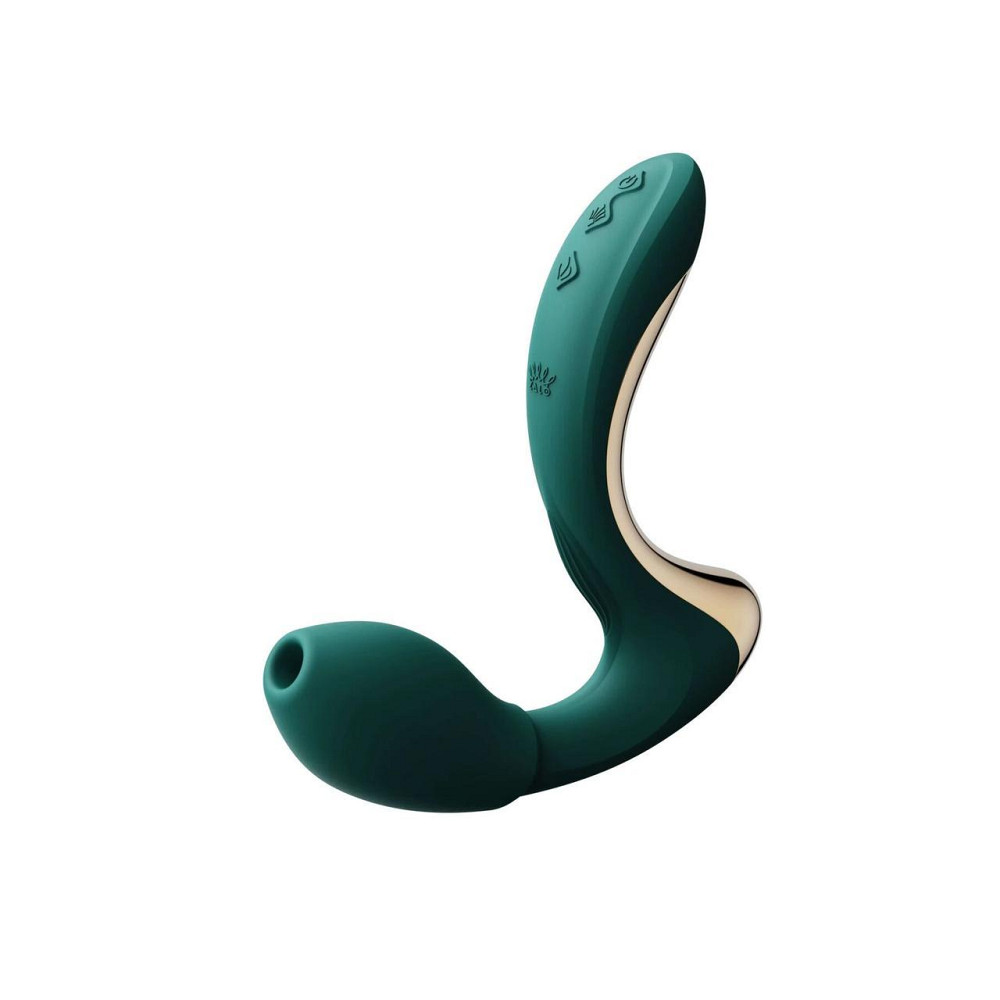Вібратор-пульсатор з вакуумною насадкою Zalo – Talis G-Spot PulseWave Vibrator Turquoise Green Sex Aura Київ - фото 5
