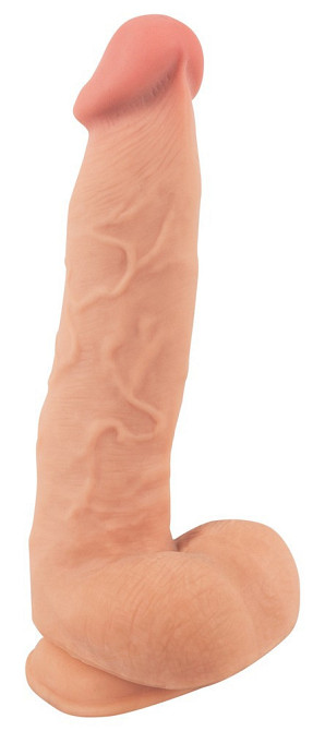 Фалоімітатор - Nature Skin Dildo With Movable Skin, 25 см Sex Aura Київ - фото 2