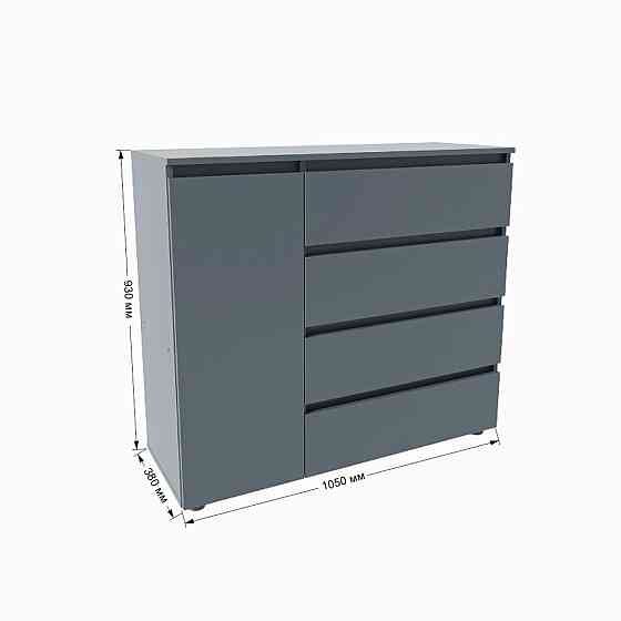 Комод Еверест КЛ-3 Лайт (телескопічні) 105х38х93 см Графіт (DTM-4898) Львів