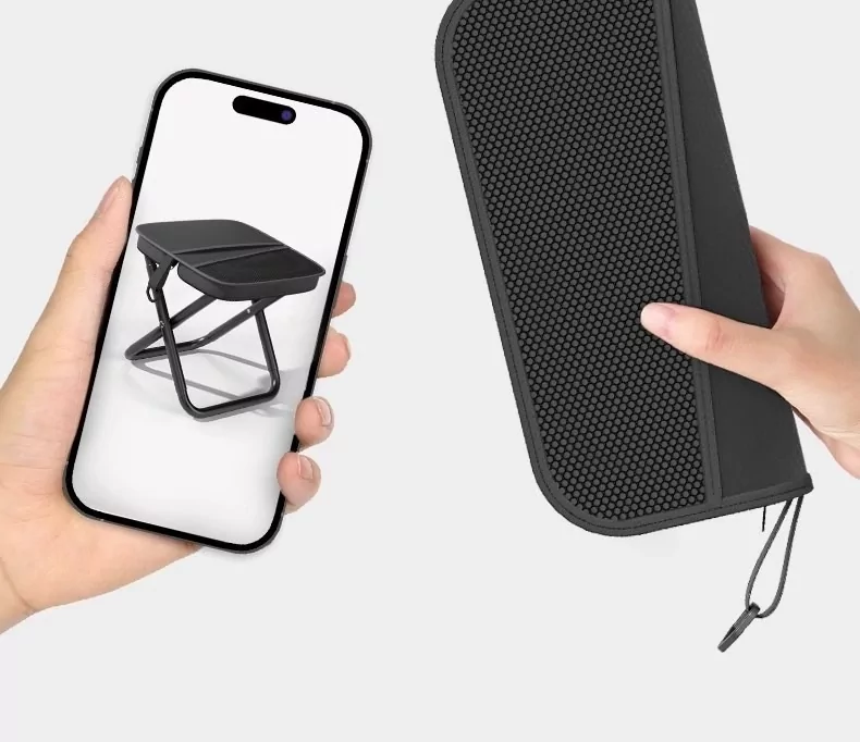 Табурет складаний для кемпінгу Чорний Київ - фото 4