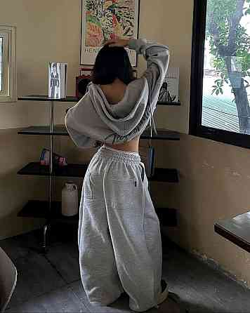 Женский теплый оверсайз костюм двойка трехнитка на флисе Одесса