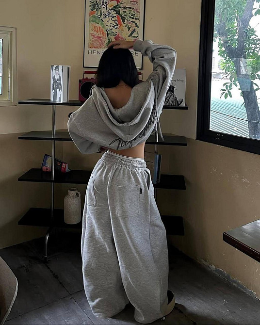 Женский теплый оверсайз костюм двойка трехнитка на флисе Одесса - изображение 3