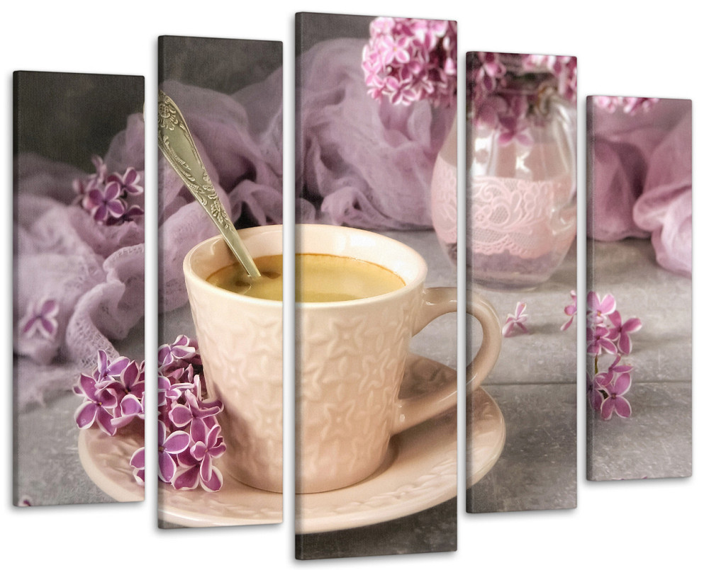 Модульна картина у вітальні / спальні / кухні Ранковий Кава Art-361_5 ( 80х118см ) Київ - фото 1