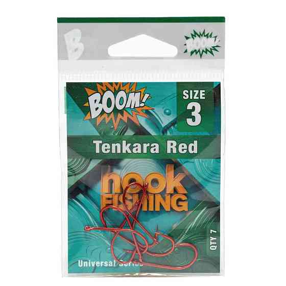 Гачок для мирної риби Tenkara Red №3 (7 шт/уп) (RED) ТМ BOOM Київ