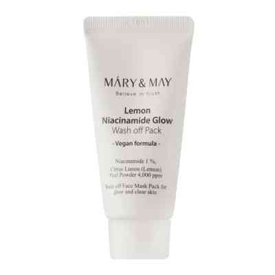 Маска для лица Mary & May Lemon Niacinamide Glow Wash Off Pack 30 г (8809670681876) Винница