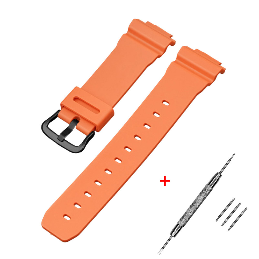 Ремінець для Casio G-Shock DW-6900 Orange BK SBR Київ - фото 1