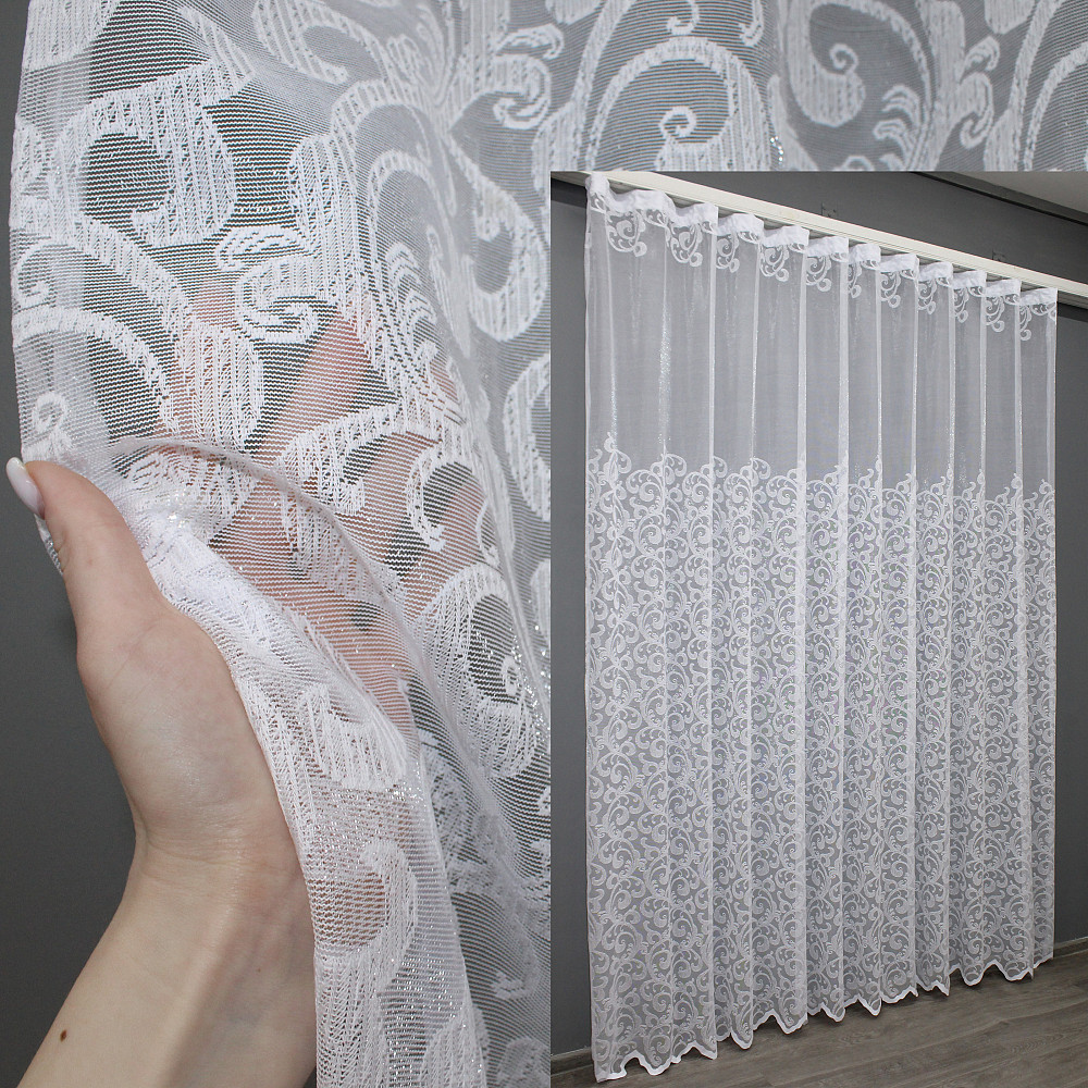 Тюль жаккард 