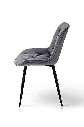 Стілець Прадо чорний/ велюр сірий Київ