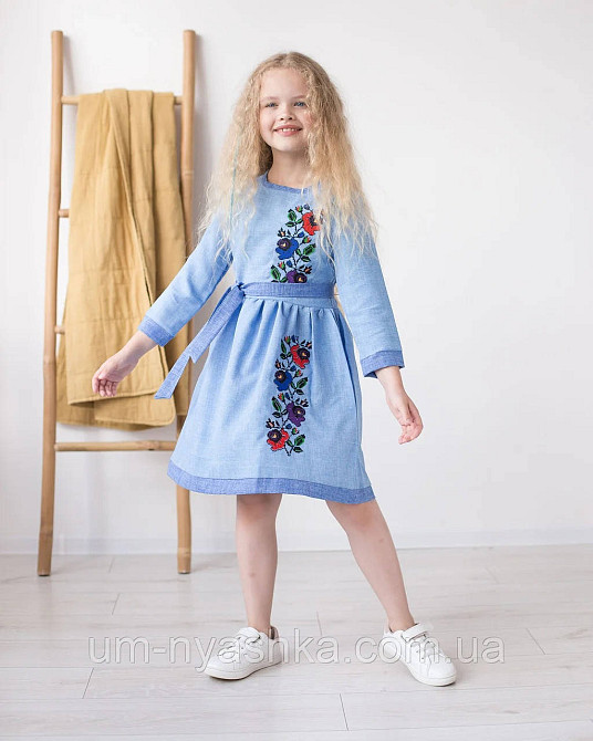 Дитяче плаття-вишиванка вишите плаття "Мальва" на зріст 98-150 Кривий Ріг - фото 2