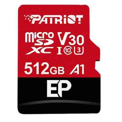 Карта пам'яті Patriot 512GB microSD class 10 UHS-I U3 (PEF512GEP31MCX) Вінниця