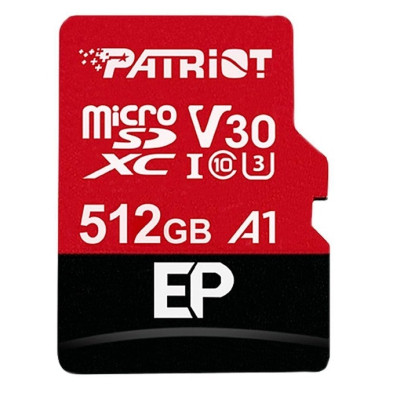 Карта памяти Patriot 512GB microSD class 10 UHS-I U3 (PEF512GEP31MCX) Винница - изображение 1