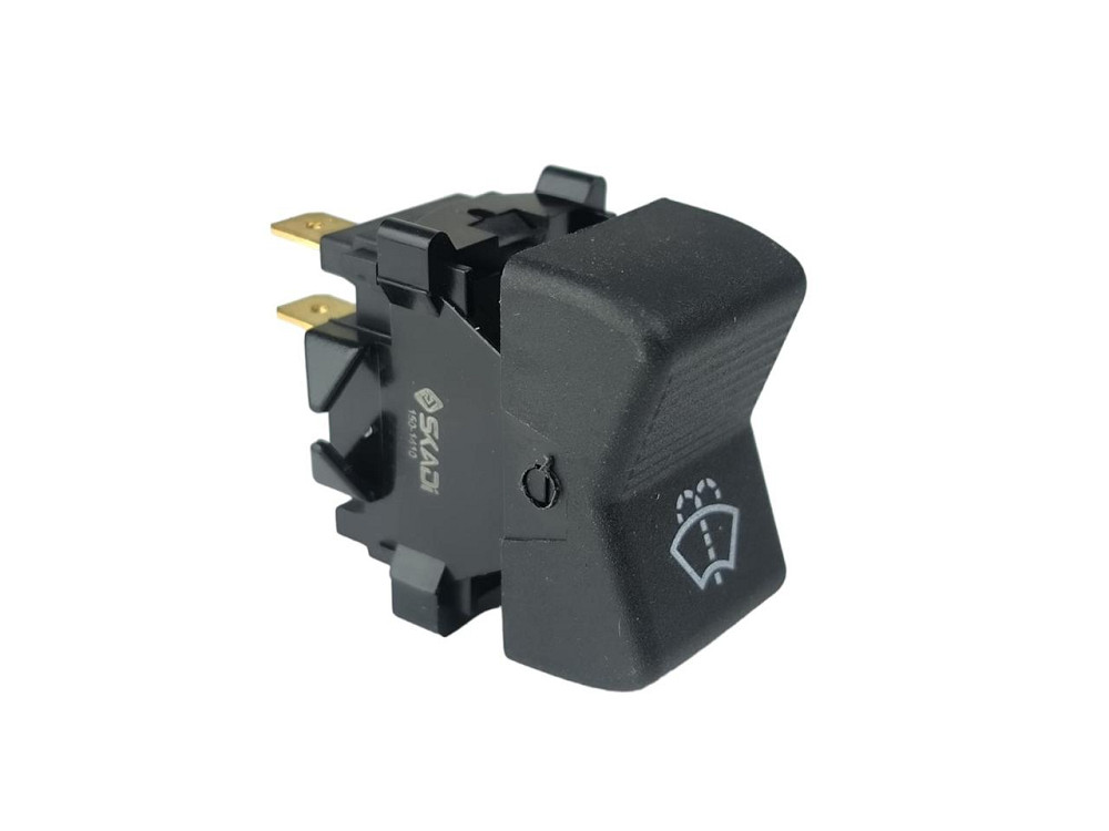 Кнопка дворников и стеклоомывателя Камаз (2 контакта) (клавиша) Мукачево - изображение 1