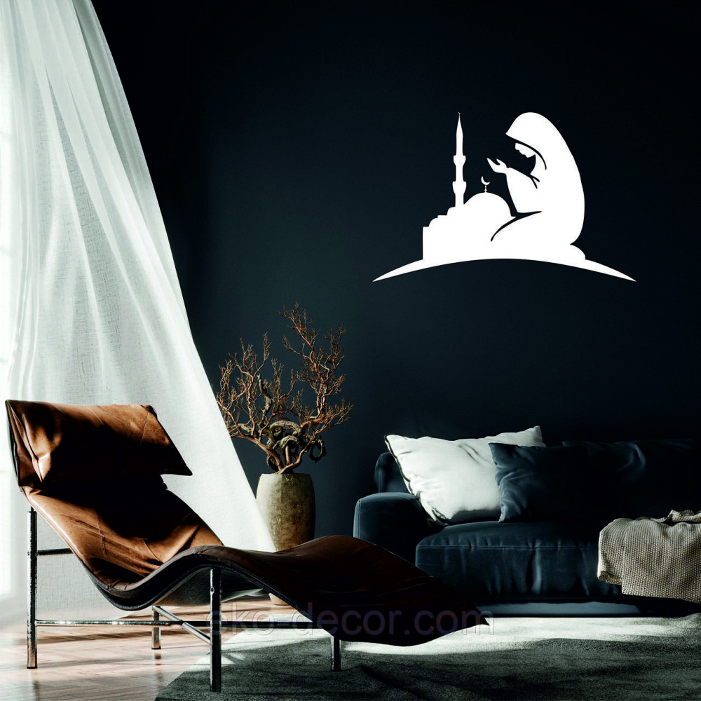 Декоративное настенное Панно «Ислам» Декор на стену 90*58 см, Белый Киев - изображение 1