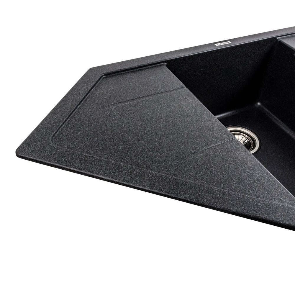PLATINUM Гранітна мийка для кухні Platinum 9950 PANDORA матовий Карбон Київ - фото 4