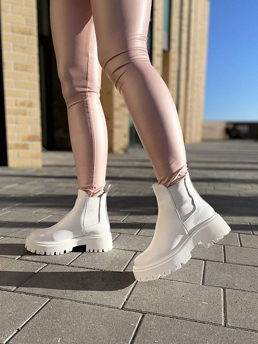 Черевики жіночі GREMMY білі натуральна шкіра зима 35р.-22.5см. 40р.-25.5см. (604/1) Коломыя - изображение 2