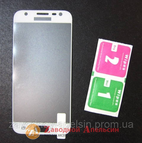 Захисне скло Samsung J3 2017 J330 GLASS full white Одеса - фото 1