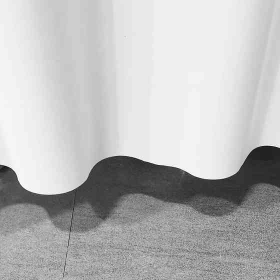 Шторка для душа и ванной с кольцами 180x180 см Bathlux водоотталкивающая,Белая Каменец-Подольский